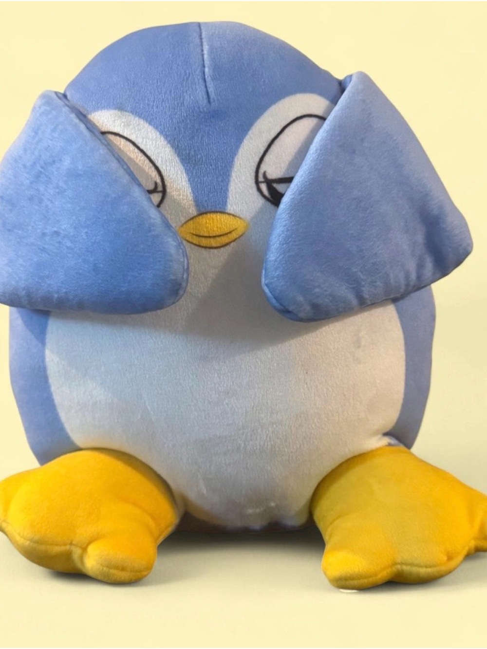Soft Blue Penguin Plush with Yellow Beak and Feet - Cozy Stuffed Animal